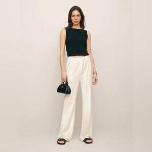 Reformation Gale High Waist Satin Pants